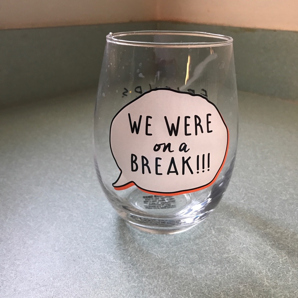 Friends Wine Glass NWOT